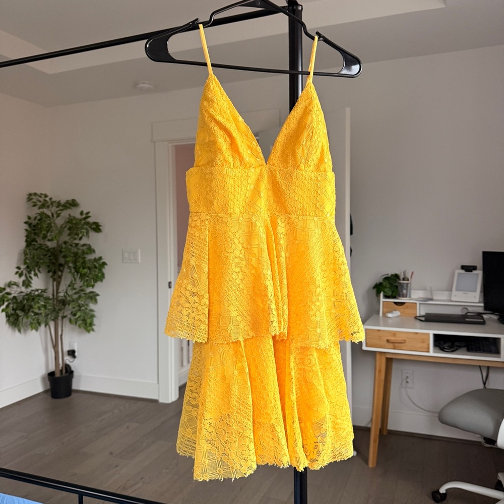 Yellow Lace Dress
